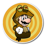 Mario Wears Hypnotoad Vinyl Sticker