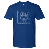D20 Anatomy Blue Print T-Shirt