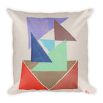 Mid-Century Angles & Blocks Pillow